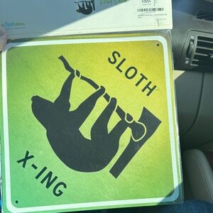 Sloth Crossing Sign